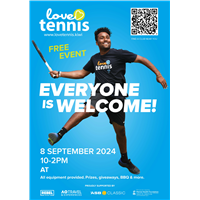 Love Tennis A5 Flyer 2024